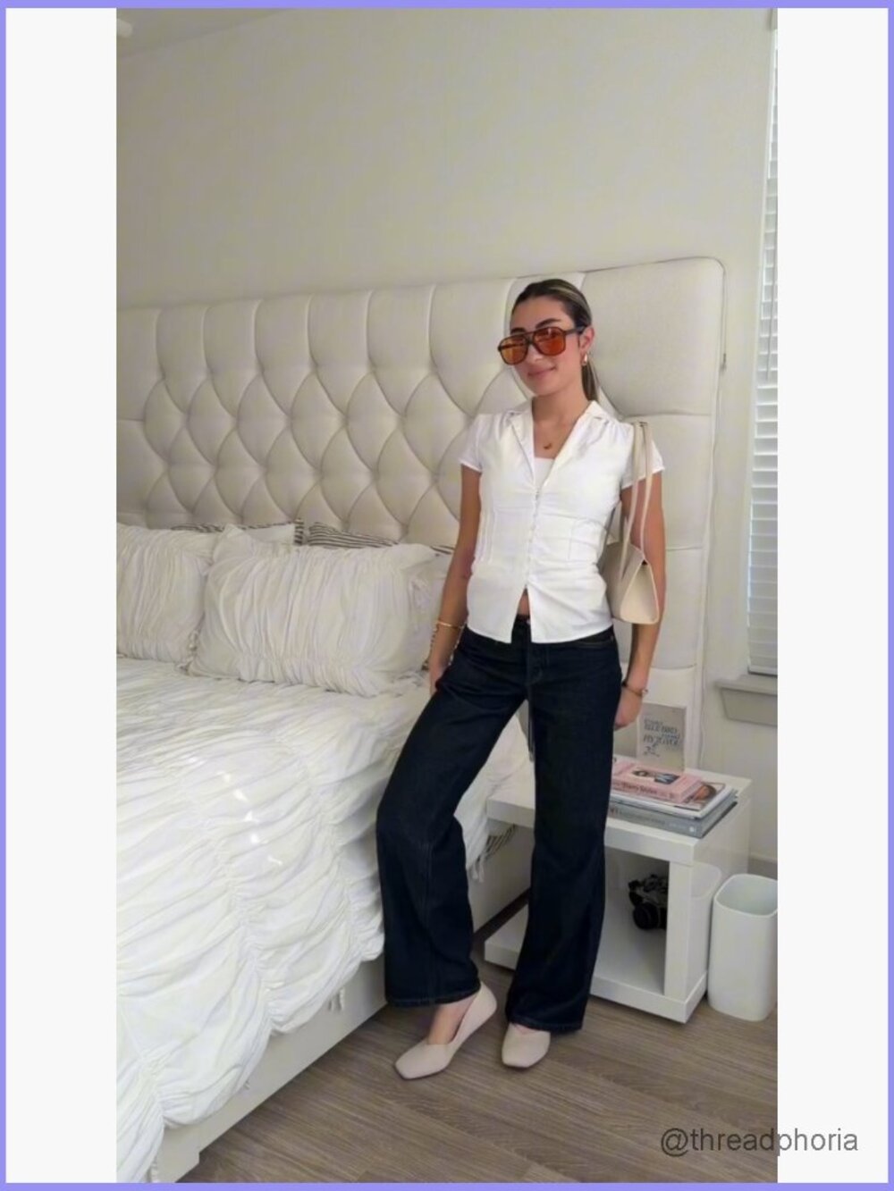 Newly Upgraded Women's Ballet Flats Comfortable Square-Toe V-Cut Flats - Picture 7 of 7